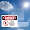 Signmission Do Not Climb Ladder Roof Access Danger Sign, Vinyl Decal, 10in W x 7in L, 2PK OS-2PACK-DS-D-710-L-2091 - alternate 4
